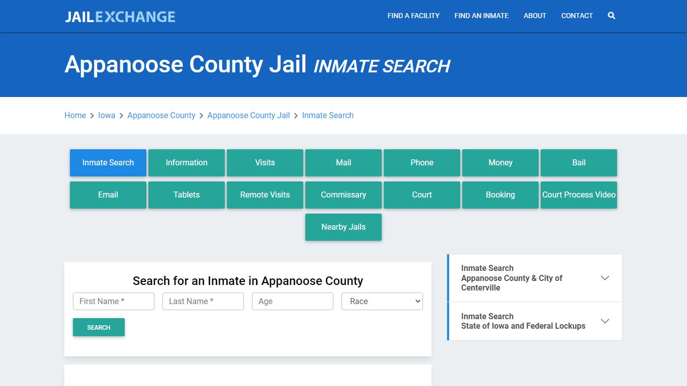 Appanoose County Jail, IA Inmate Search: Roster & Mugshots